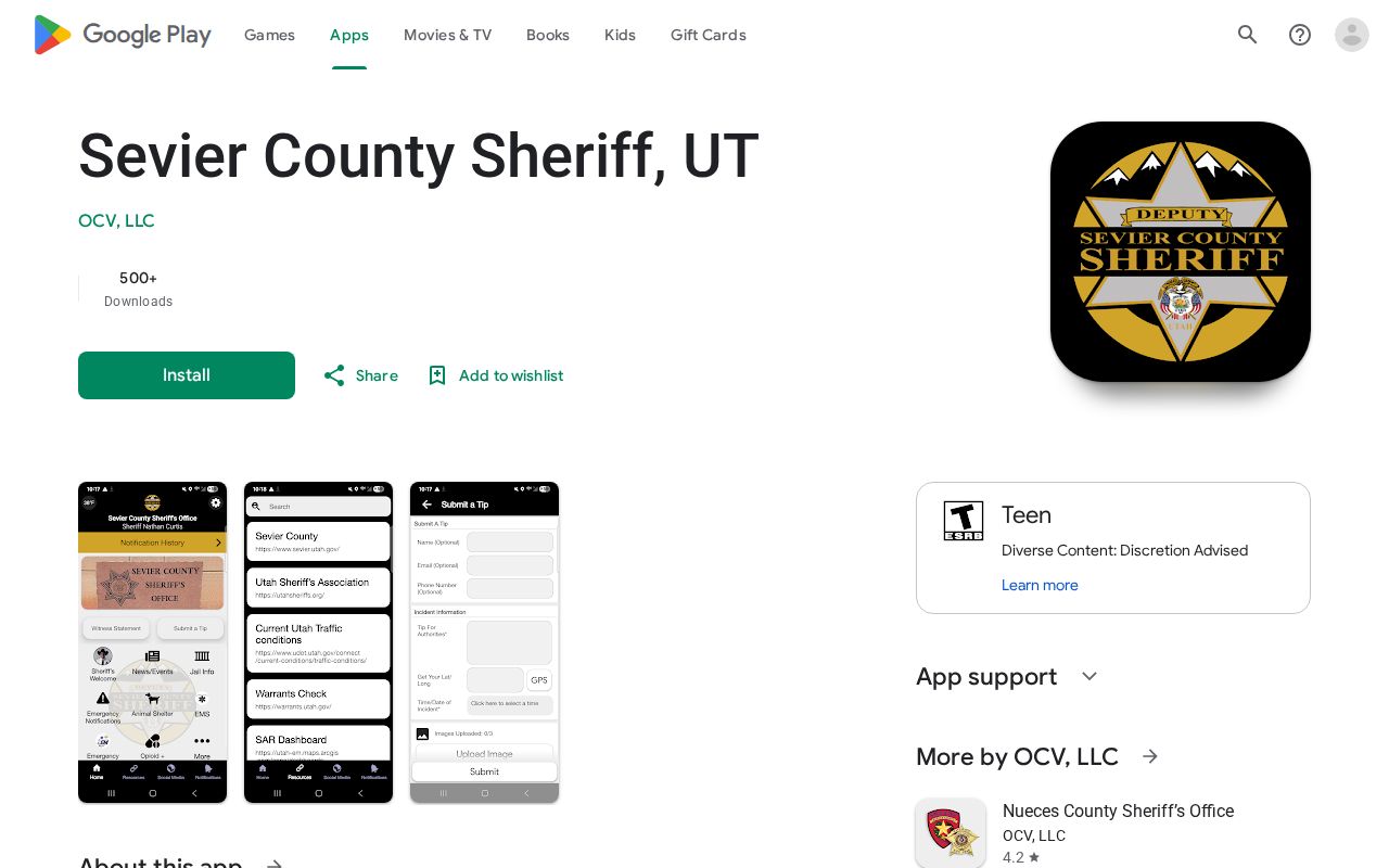 Sevier County Sheriff app for booking information and official alerts